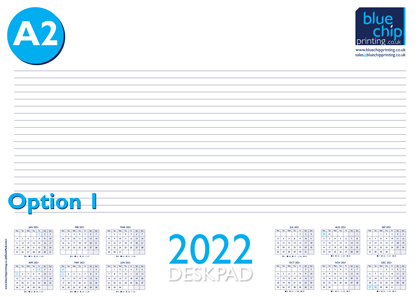 2024 A2 Calendar DeskPads_1 - Blue Chip Printing