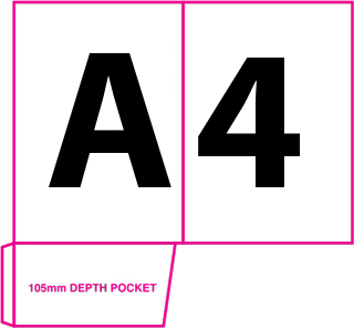 Folder 1A - A4 with Single Glued Non Capacity Pocket