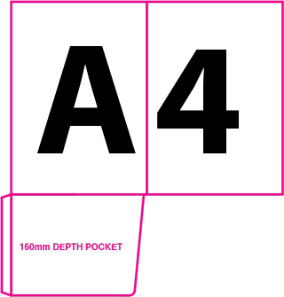 Folder 1B - A4 with Single Glued Non Capacity Deep Pocket